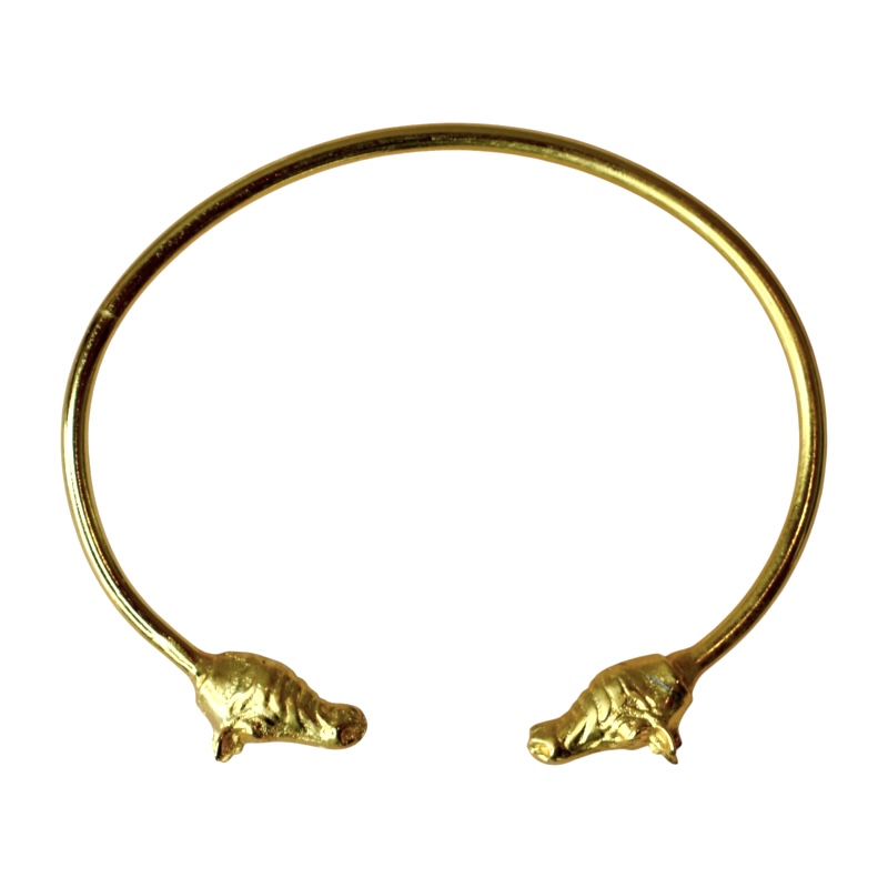 Zebra Bangle Brass