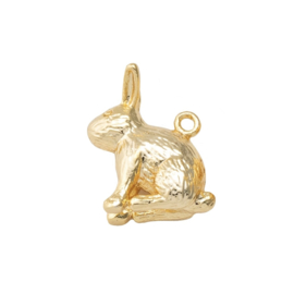 Konijn Bedel Gold Plated