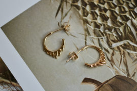 Flame Gold Plated Earstuds