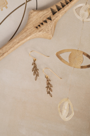 Leaf Earrings Gold Vermeil