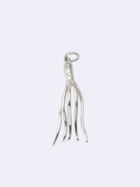 Lange Inktvis Bedel - Silver Plated