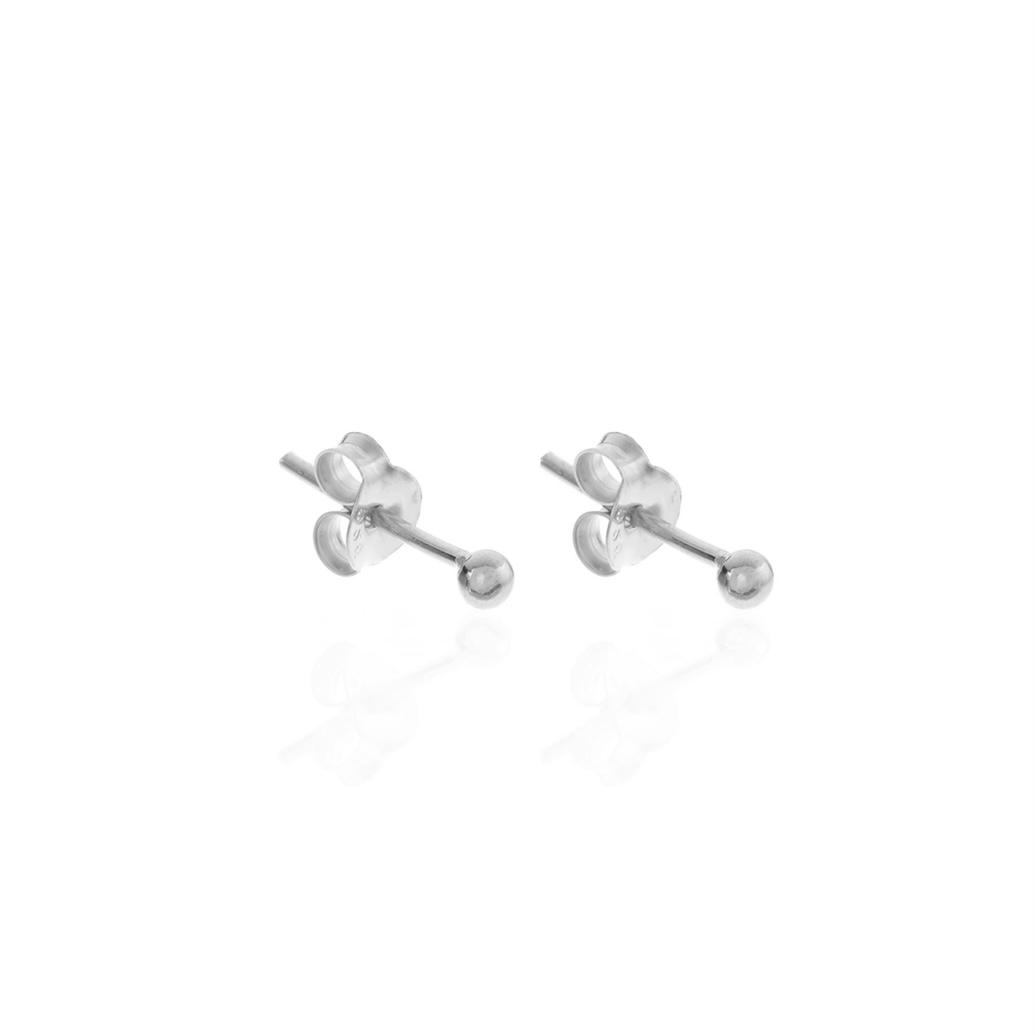 Tiny Ball Earstuds Sterling Silver