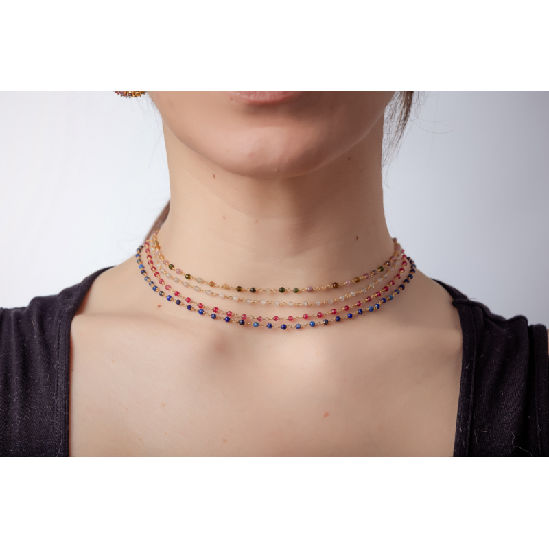 Apatite Harmonic Necklace Sterling Silver
