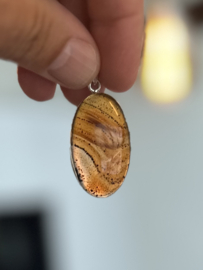 Montana Agate Pendant Sterling Silver