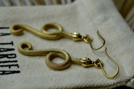 Snake Earrings Brass