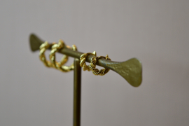 Braided Hoops 10 mm - Gold Vermeil