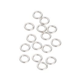 Closed Jump Rings 4 x 0.7 mm - Stainless Steel Silver