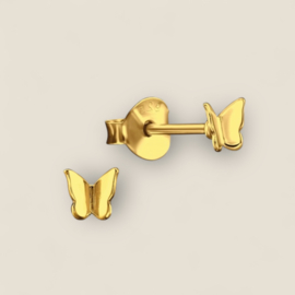 Butterfly Earstuds Gold Vermeil