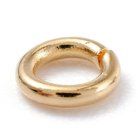 Buigringen 6x1 mm Goud RVS, ±22 st.