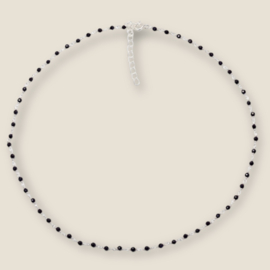 Black Onyx Harmonic Necklace Sterling Silver