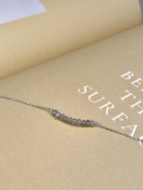Labradorite Beads Bracelet Sterling Silver