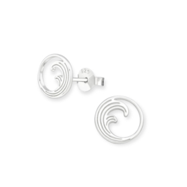 Wave Studs Sterling Silver