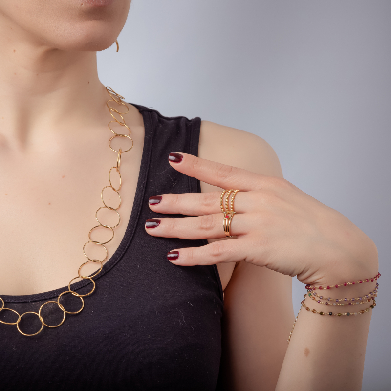 Lapis Lazuli Harmonic Bracelet Gold Vermeil