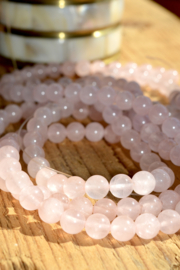 Rozenkwarts 7 mm Kralen