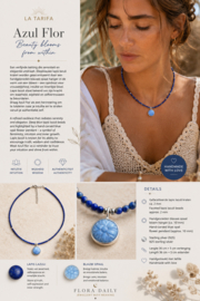 Lapis Lazuli en Blauw Opaal Ketting - Sterling Zilver