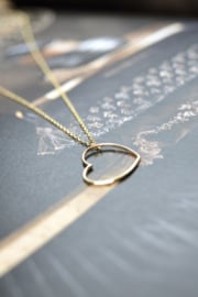 Heart Necklace Gold Vermeil