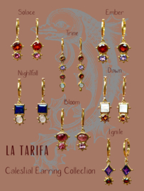 Celestial Nightfall Oorbellen - Gold Plated