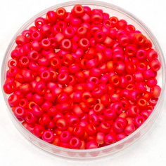 Miyuki Rocailles 3 mm Matte Vermilion Red 407FR