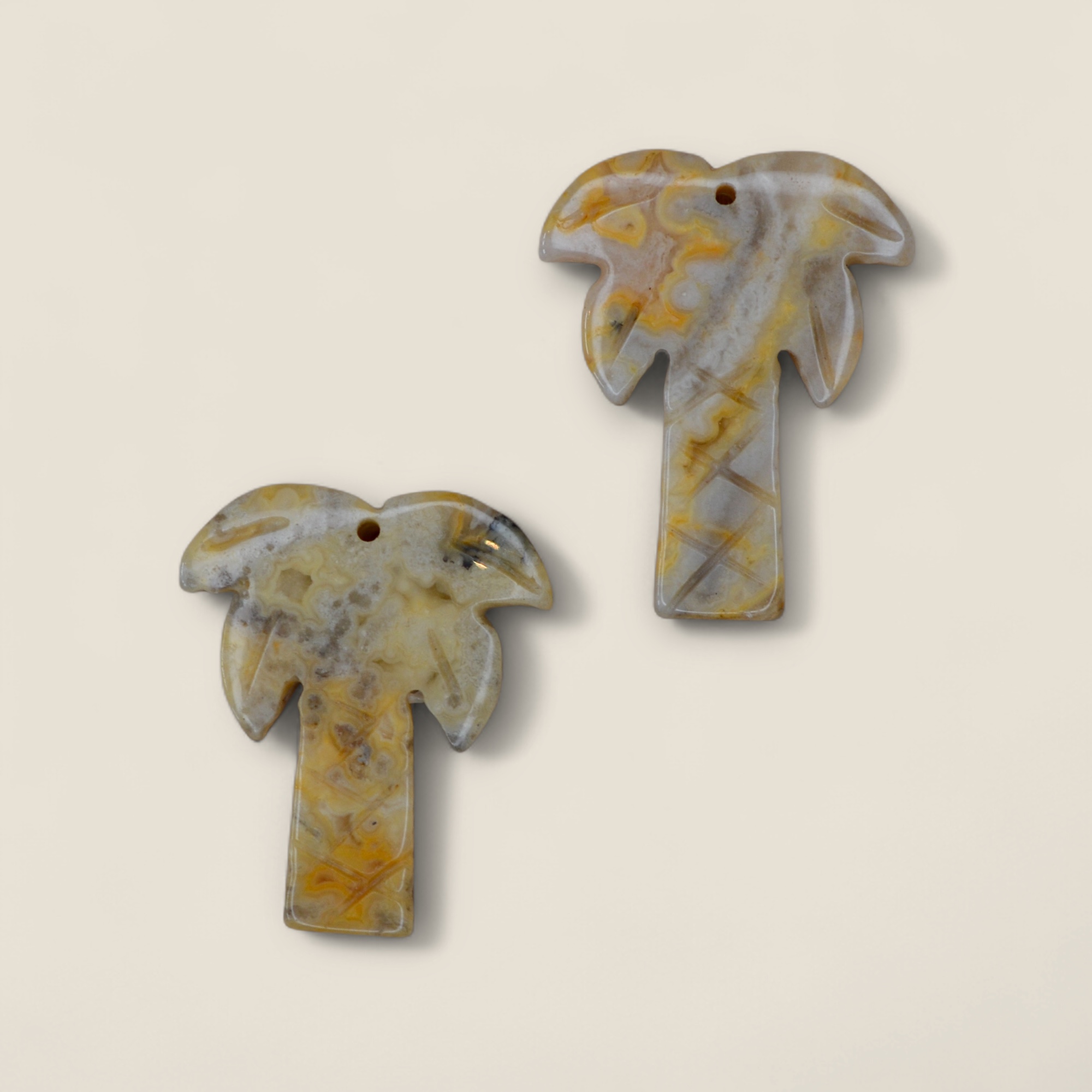 Agate Palm Pendant