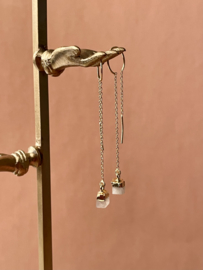 Moonstone Gold Vermeil Earchains