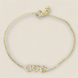 Symbols Bracelet Gold Vermeil