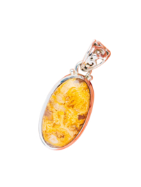 Plume Agaat Hanger - Sterling Zilver