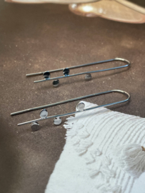 In-Line Earrings Sterling Silver Oorbellen