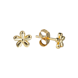 Golden Flower Studs Gold Vermeil