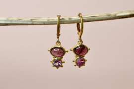 Celestial Bloom Oorbellen - Gold Plated