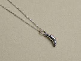 Croissant Ketting - Silver Plated