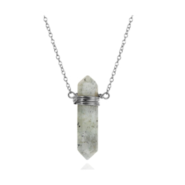 Bullet Labradorite Sterling Silver Necklace