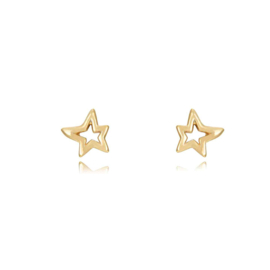 Free Star Ear Studs Gold Vermeil / Oorstekers