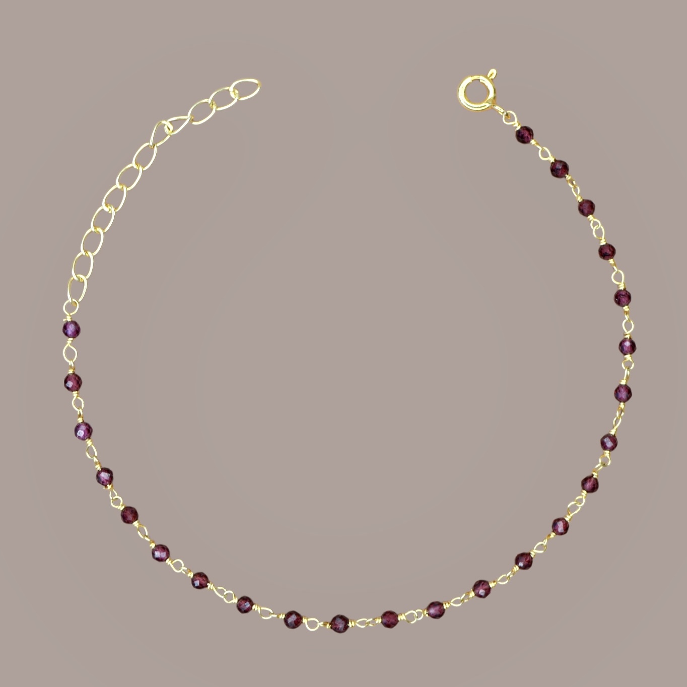 Garnet Harmonic Bracelet Gold Vermeil