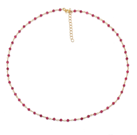 Ruby Harmonic Necklace Gold Vermeil