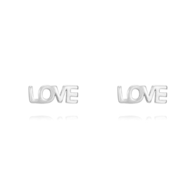 Love Studs Sterling Silver Oorstekers