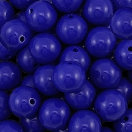 Donker Blauw Acryl Kralen 16 mm (5x)