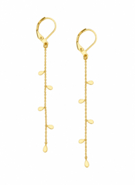 Siri Long Drop Oorbellen - Gold Plated
