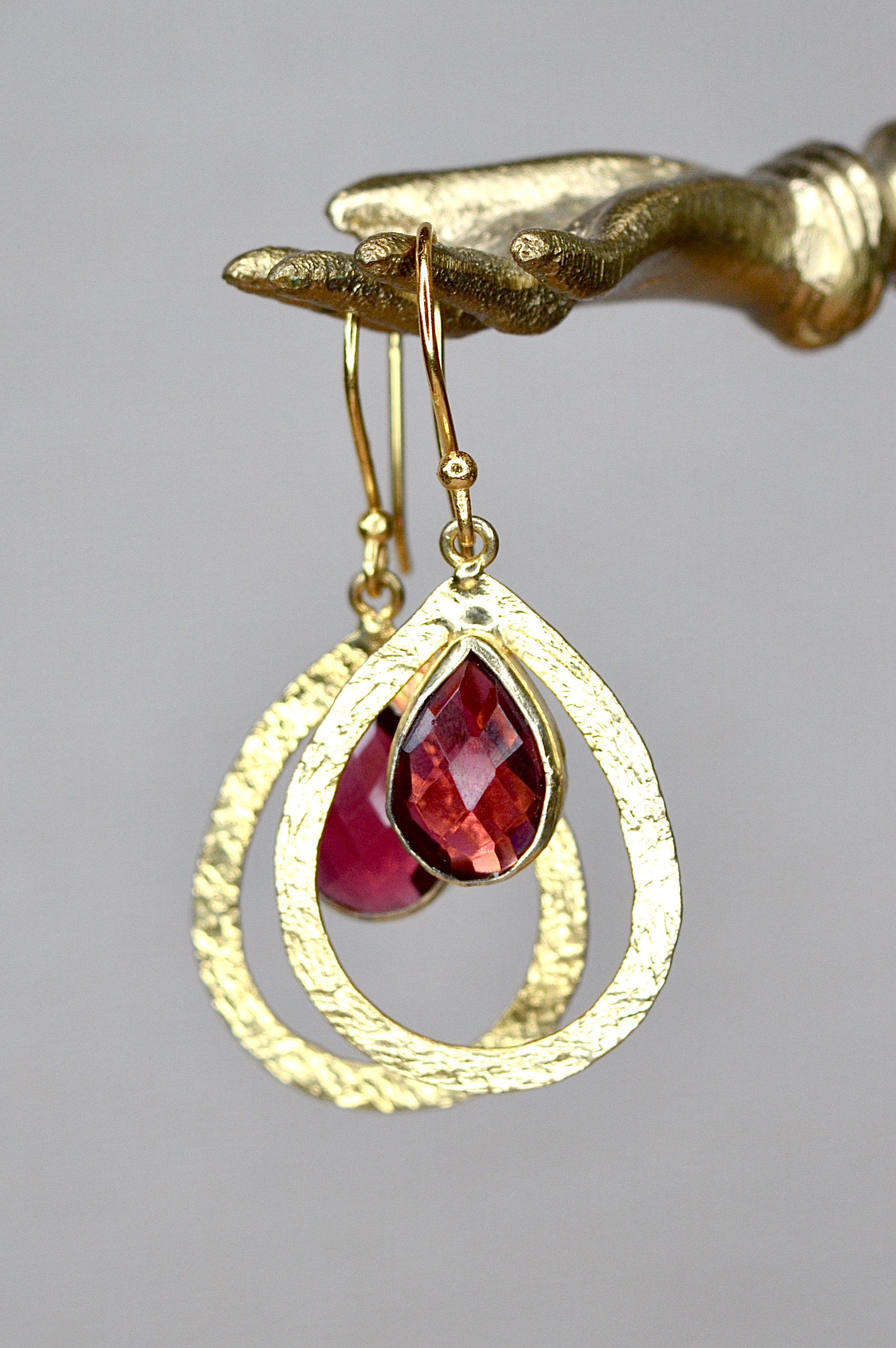 Riva Kashi Tourmaline Earrings Gold Plated