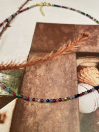 Multi Stone Necklace Gold Vermeil