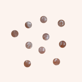 Zonnesteen Facet Coin Kralen (10 pcs)