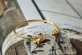 Giraffe Bangle / Brass Armband