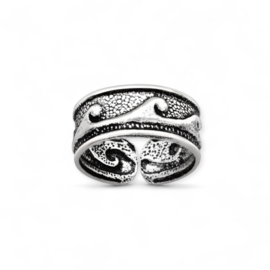 Waves Ear Cuff Sterling Silver