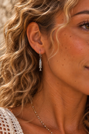 La Sardina Single Earring  - Silver Plated