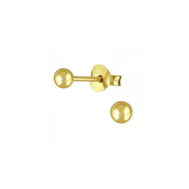 Basic Ball Studs 2.5mm Gold Vermeil Oorstekers