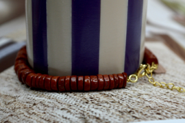 Rode Jaspis Ravi Armband 