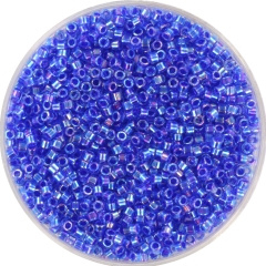 Miyuki Delica 2 mm Lined Ab Cobalt Sapphire 63