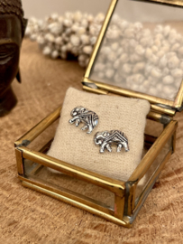 Elephant Studs Sterling Silver Oorstekers