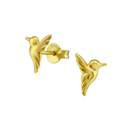 Hummingbird Studs Gold Vermeil Oorstekers