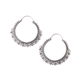 Bohemian Hoops Sterling Silver