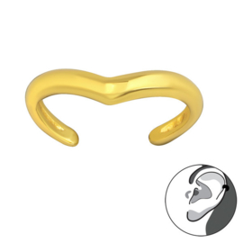 Wave Earcuff Gold Vermeil